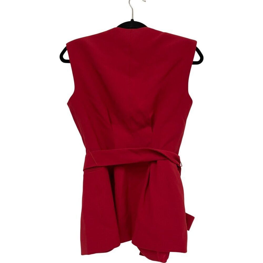 Zara Red Sleeveless vest - Picture 5 of 16